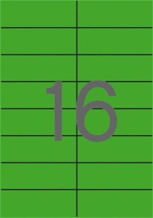 APLI Etikett, 105x37 mm, színes, APLI, zöld, 320 etikett/csomag