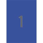 APLI Etikett, 210x297 mm, színes, APLI, kék, 20 etikett/csomag