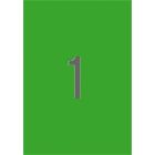 APLI Etikett, 210x297 mm, színes, APLI, zöld, 20 etikett/csomag