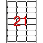 APLI Etikett, univerzális, 63,5x38,1 mm, kerekített sarkú, APLI, 2100 etikett/csomag