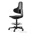 UNIQUE Lora munkaszék, lábtartó gyűrűvel