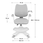 Mark Adler Manager 2.9 ergonomikus irodai szék, szürke 