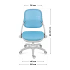 Mark Adler Junior 4.7 ergonomikus gyermekszék, kék