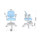 Mark Adler Junior 5.0 ergonomikus gyermekszék, kék