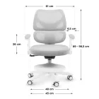 Mark Adler Junior 5.3 ergonomikus gyermekszék, szürke