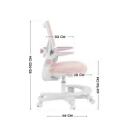 Mark Adler Junior 5.7 ergonomikus gyermekszék, rózsaszín