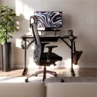 Mark Adler Leader 5.1 asztal monitorpolccal, 115x60 cm, fekete