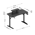 Mark Adler Leader 5.1 asztal monitorpolccal, 115x60 cm, fekete