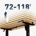 Mark Adler Leader 6.9 elektromos íróasztal, 120 cm, fekete-tölgy