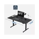 Mark Adler Leader 7.6 elektromos íróasztal, fekete, 160 cm