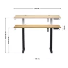 Mark Adler Leader 7.0 elektromos íróasztal, 120 cm, fekete-fa