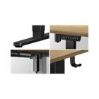 Mark Adler Leader 7.0 elektromos íróasztal, 120 cm, fekete-fa
