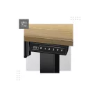 Mark Adler Leader 7.0 elektromos íróasztal, 120 cm, fekete-fa