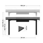 Mark Adler Leader 9.3 elektromos íróasztal, 160 cm, fehér