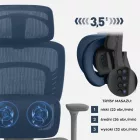 Mark Adler Visioner 6.1 ergonomikus irodai szék, masszázs funkcióval, fekete