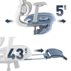 Mark Adler Visioner 8.3 ergonomikus irodai szék, masszázs funkcióval, szürke