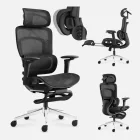 Mark Adler Visioner 8.3 ergonomikus irodai szék, masszázs funkcióval, szürke