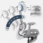 Mark Adler Visioner 8.3 ergonomikus irodai szék, masszázs funkcióval, szürke
