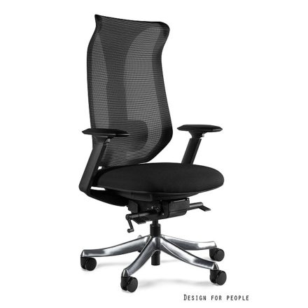 UNIQUE FOCUS ergonomikus irodai szék, fekete, szövetes ülőlappal
