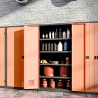 Szekrény kármentő polcokkal MSW 110/5-19, 100x104x50 cm