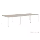 UNIQUE NOBE 6 személyes munkaállomás, tárgyalóasztal, 360x140 cm