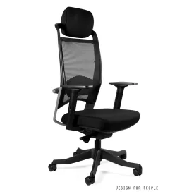   UNIQUE FULKRUM ergonomikus irodai szék, fekete, összeszerelt