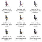 UNIQUE FULKRUM ergonomikus irodai szék, színes 