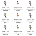 UNIQUE FULKRUM ergonomikus irodai szék, színes 