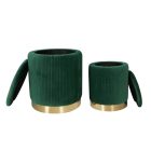 P4-FX bársony puff szett, többféle