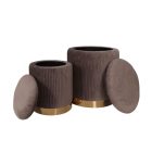 P4-FX bársony puff szett, többféle