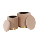 P4-FX bársony puff szett, többféle