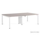 UNIQUE PASON tárgyalóasztal, 4 személyes munkaállomás, 240x140 cm