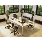 UNIQUE PASON tárgyalóasztal, 4 személyes munkaállomás, 240x140 cm