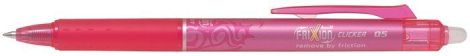 PILOT Rollertoll, 0,25 mm, törölhető, PILOT "Frixion Clicker", rózsaszín