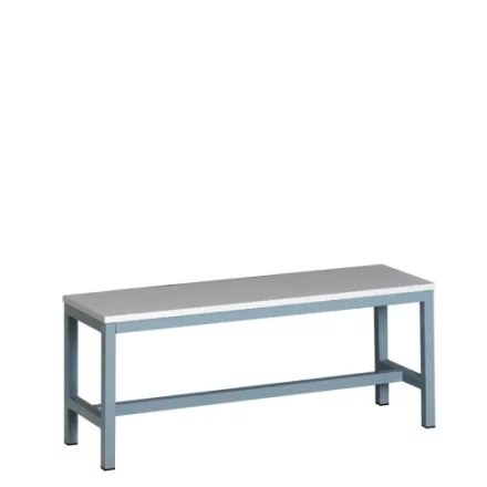 Öltözőpad bútorlap ülőfelülettel, 100 cm