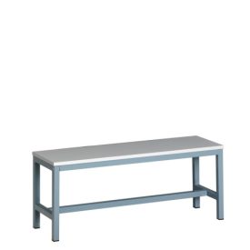 Öltözőpad bútorlap ülőfelülettel, 200 cm