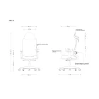 UNIQUE Adapta ergonomikus irodai szék, színes