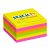  Öntapadó jegyzettömb csomag, "Z", 76x76 mm, 6x100 lap, STICK N, neon színek