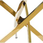 ST19-FX kerek üvegasztal, többféle