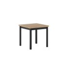 ST25-FX asztal, 80x80 cm, fekete-tölgy