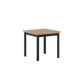 ST25-FX asztal, 80x80 cm, fekete-tölgy
