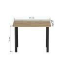 ST(B)-FX (noga I) tölgy asztal, 67x101 cm