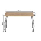 ST(B)-FX (noga II) tölgy asztal, 67x128 cm