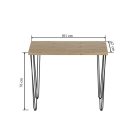 ST(B)-FX (noga III) tölgy asztal, 101x67 cm