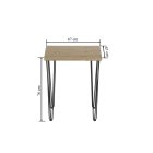 ST(B)-FX (noga III) tölgy asztal, 67x67 cm