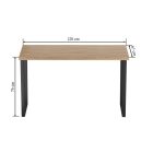 ST(B)-FX (V-60) tölgy asztal, 67x128 cm