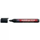 Alkoholos marker, 1,5-3 mm, kúpos, EDDING "300", fekete