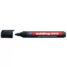   Alkoholos marker, 1,5-3 mm, kúpos, EDDING "300", fekete