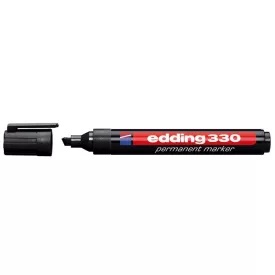  Alkoholos marker, 1-5 mm, vágott, EDDING "330", fekete
