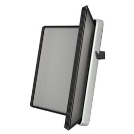   TARIFOLD Bemutatótábla tartó, fali, 10 db bemutatótáblával, TARIFOLD "Veo", PVC, ezüst-fekete